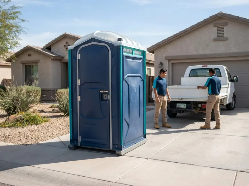 Deluxe Flushing Portable Toilet Rental in Litchfield Park, AZ